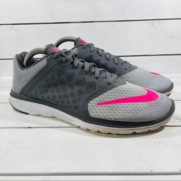 nike fs lite run 2 womens grey and pink